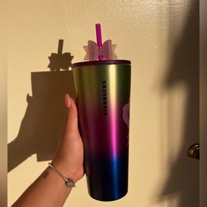 Starbucks stainless steel ombre floral purple tumbler